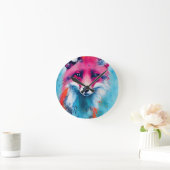 Horloge Ronde Renard rouge (Maison)