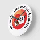 Horloge Ronde Rencontre Panda (Angle)