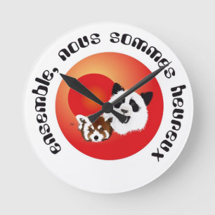 Horloge Ronde Rencontre Panda
