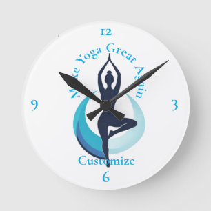 Horloge Ronde Rendre le yoga super Thunder_Cove