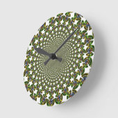 Horloge Ronde Requins traditionnels sans fil (Angle)