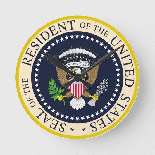 Horloge Ronde Résident des États-Unis (Recto)