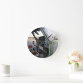 Horloge Ronde Restes d'hélicoptère de guerre froide. (Maison)