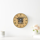 Horloge Ronde Restez Bizarre (Maison)