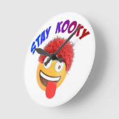 Horloge Ronde Restez Kooky (Angle)