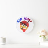 Horloge Ronde Restez Kooky (Maison)
