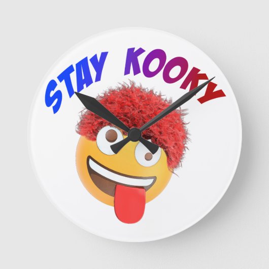 Horloge Ronde Restez Kooky (Recto)