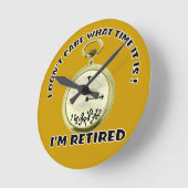 Horloge Ronde Retired watch Wall Clock (Angle)