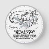 Horloge Ronde Retrait de la maison et du bureau (Recto)