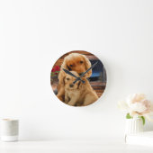 Horloge Ronde Retriever du Labrador (Maison)