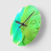 Horloge Ronde RETRO BOUDDHA Clock (Angle)