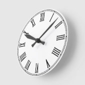 Horloge Ronde Rétro Clock Template - Create Your Own / custom (Angle)