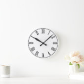 Horloge Ronde Rétro Clock Template - Create Your Own / custom (Maison)