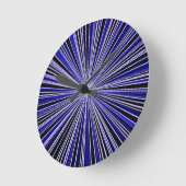Horloge Ronde Rétro de Blue and Black Clock (Angle)