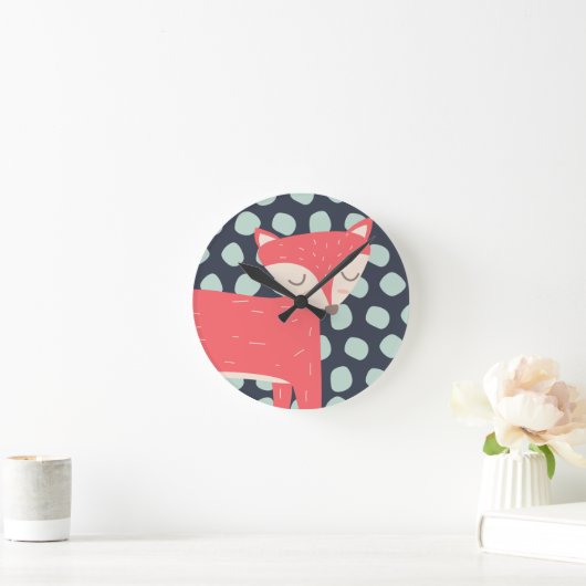 Horloge Ronde Retro Fox (Maison)