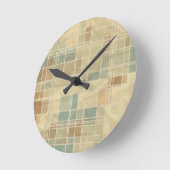 Horloge Ronde Rétro geometric pattern (Angle)