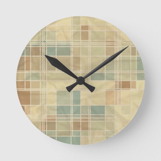 Horloge Ronde Rétro geometric pattern (Recto)
