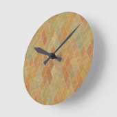 Horloge Ronde Rétro geometric pattern 2 (Angle)