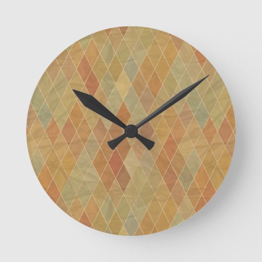 Horloge Ronde Rétro geometric pattern 2 (Recto)