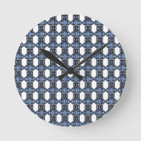 Rétro motif de scarabée d'abrégé sur bleu de mod