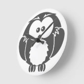Horloge Ronde Retro Owl (Angle)