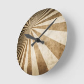 Horloge Ronde Rétro stripe pattern (Angle)