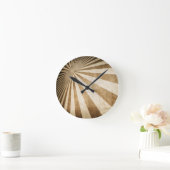 Horloge Ronde Rétro stripe pattern (Maison)