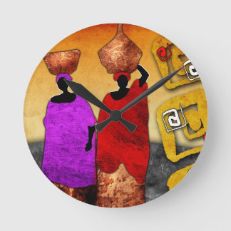 Horloge Ronde rétros cadeaux vintages de style d'af047 Afrique