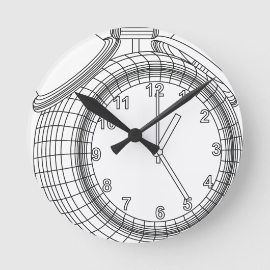 Horloge Ronde réveil (Recto)