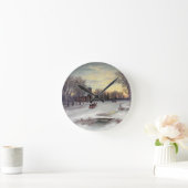 Horloge Ronde Réveillon de Noël (Maison)