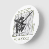 Horloge Ronde rhino extinction (Angle)