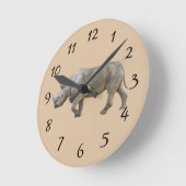 Horloge Ronde Rhinoceros (Angle)
