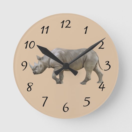 Horloge Ronde Rhinoceros (Recto)