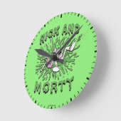 Horloge Ronde RICK ET MORTY™ | Falling Into Acid (Angle)