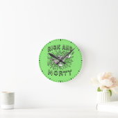 Horloge Ronde RICK ET MORTY™ | Falling Into Acid (Maison)