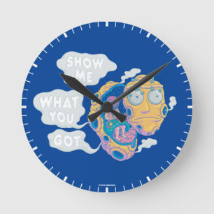 HORLOGE RONDE RICK ET MORTY™  MONTREZ-MOI CE QUE VOUS AVEZ OBTEN