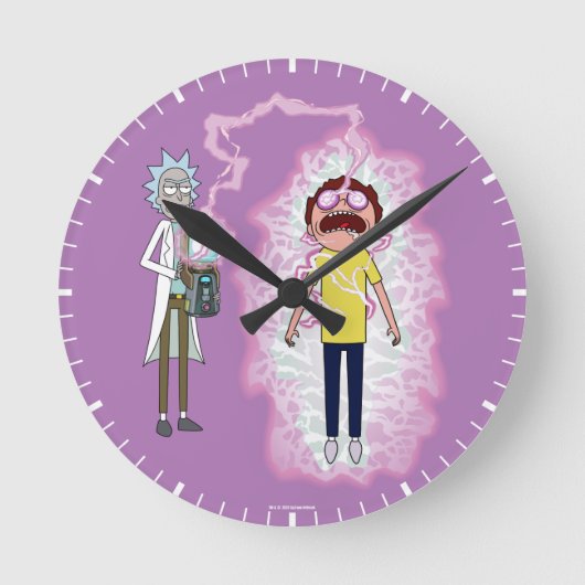 Horloge Ronde RICK ET MORTY™ | You Live With The Consequences (Recto)