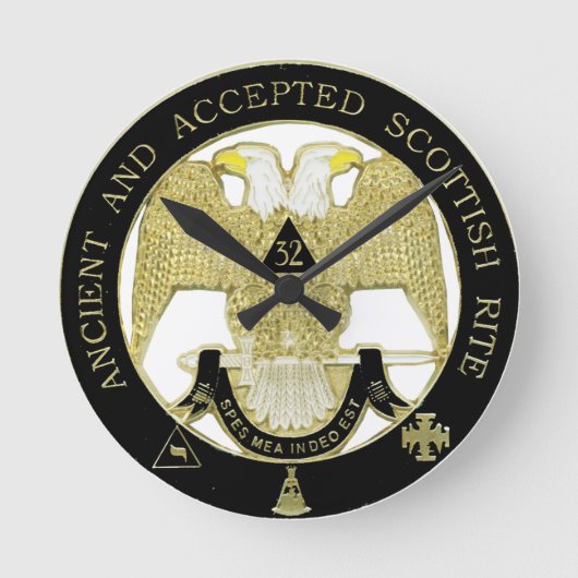 Horloge Ronde Rite écossais (Recto)