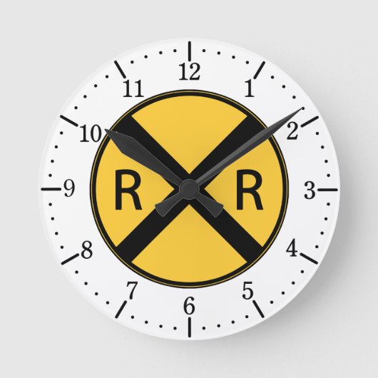Horloge Ronde Road Sign Railroad (Recto)