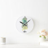 Horloge Ronde Robe d'aquarelle (Maison)