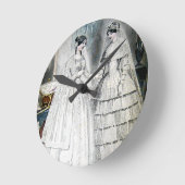 Horloge Ronde Robe Mariage antique (Angle)