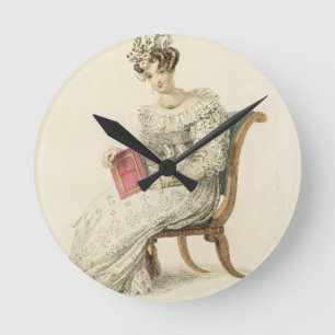 Horloge Ronde Robe mariage, plaque de mode du Repo d'Ackermann