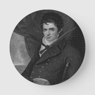 Horloge Ronde Robert Fulton (1765-1815), gravé par le parc de