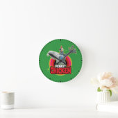 Horloge Ronde Robot Chicken Character Logo (Maison)