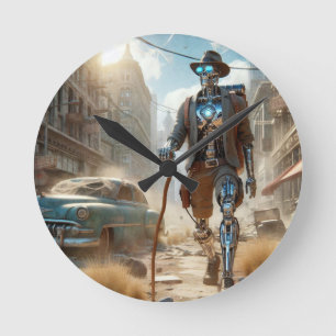 Horloge Ronde Robot dans Ghost Town