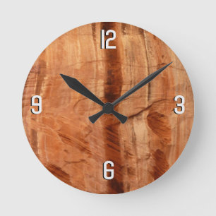 Horloge Ronde Roche striée de double arc Alcove II à Sion