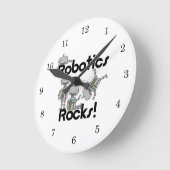 Horloge Ronde Roches de robotique (Angle)