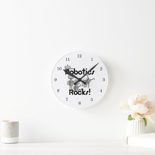 Horloge Ronde Roches de robotique (Maison)