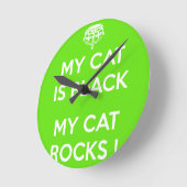 Horloge Ronde Roches du chat noir (Angle)
