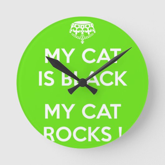 Horloge Ronde Roches du chat noir (Recto)